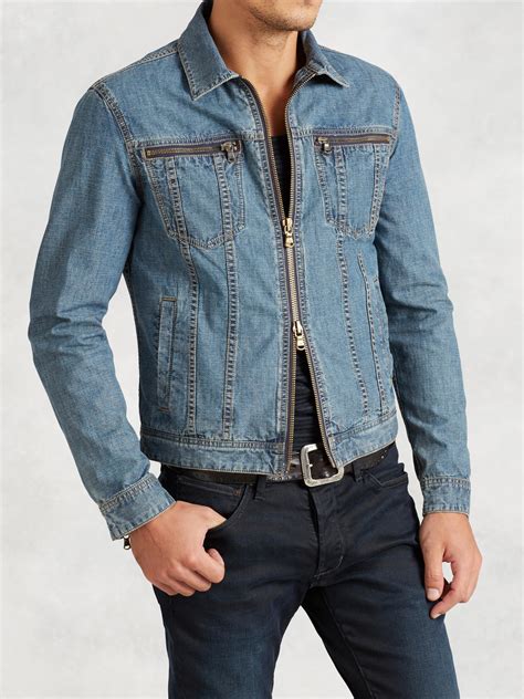 denim zipper jacket